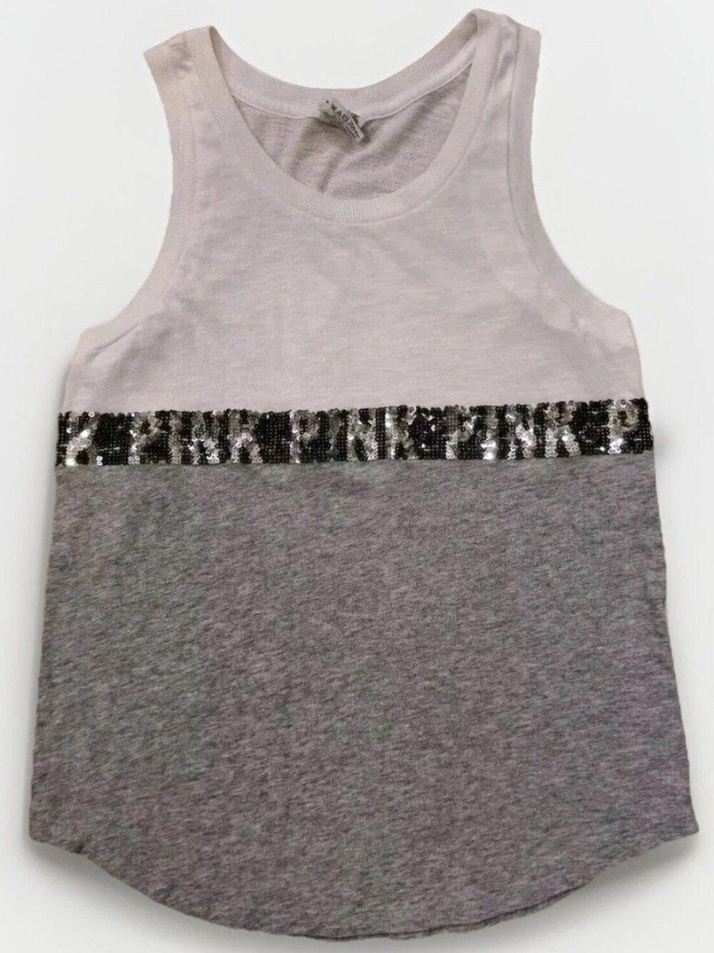 Y2K VTGVictoria's Secret Women’s Tank Top Sequin Logo Size XS